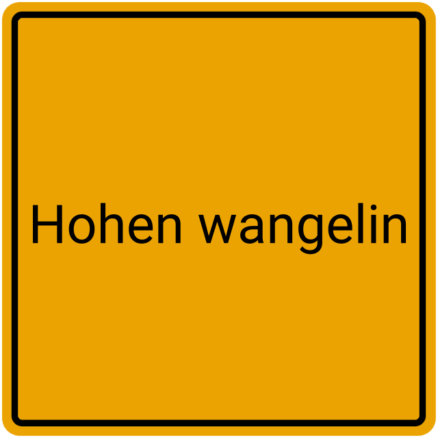 Meldebestätigung Hohen Wangelin